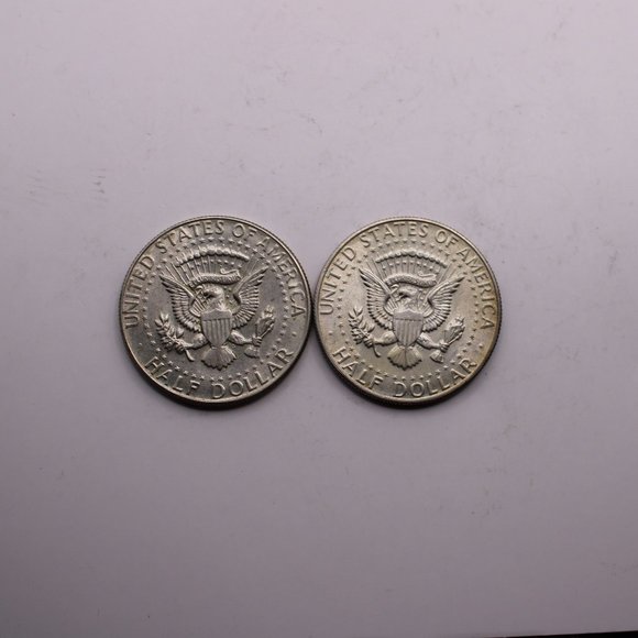 (2) 1968 D 40% Silver JFK Half Dollar. - Picture 4 of 4